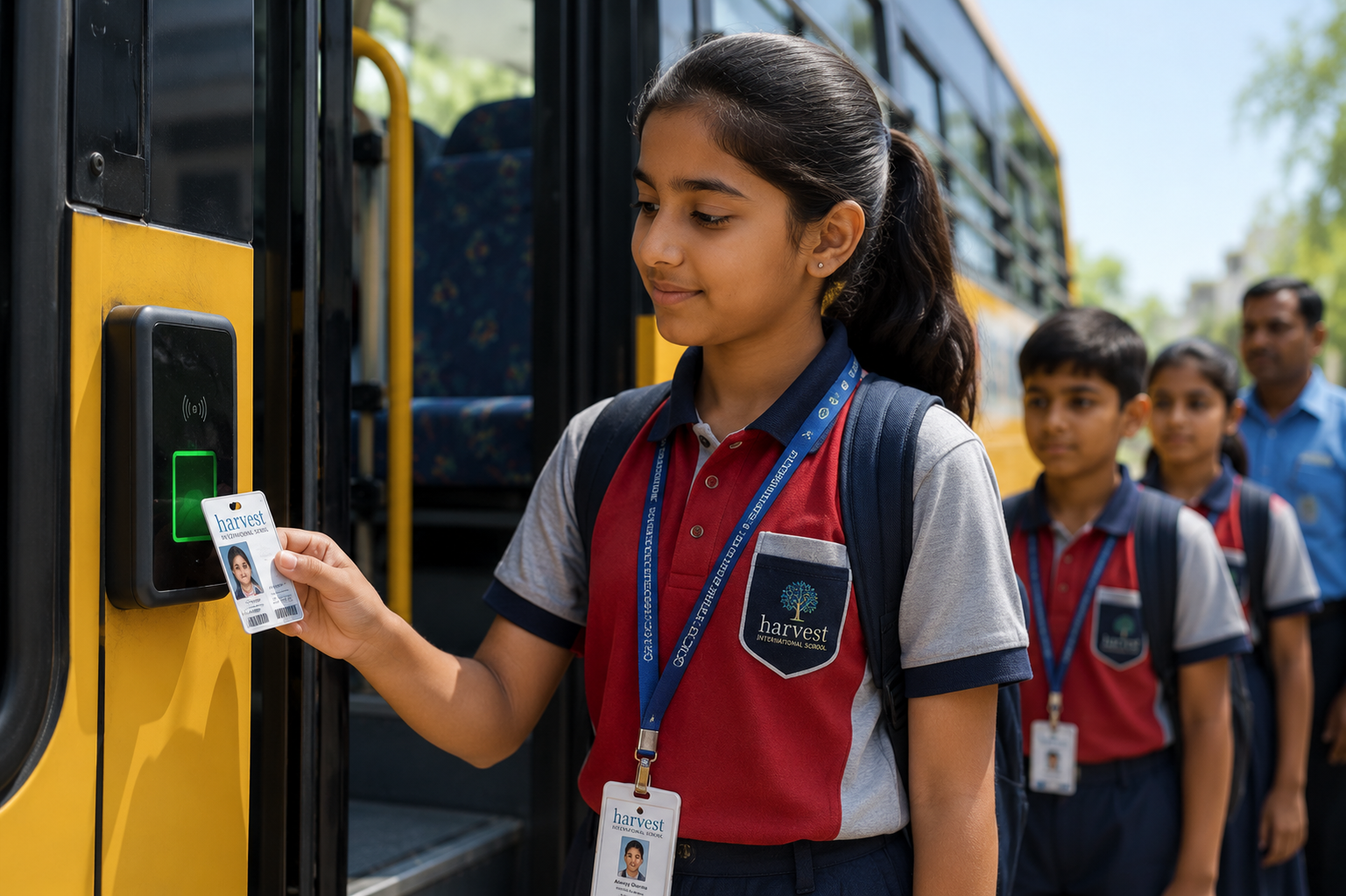 CBSE school with GPS bus tracking